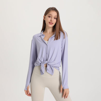 Blusa deportiva manga larga femenina moderna - Vestiria