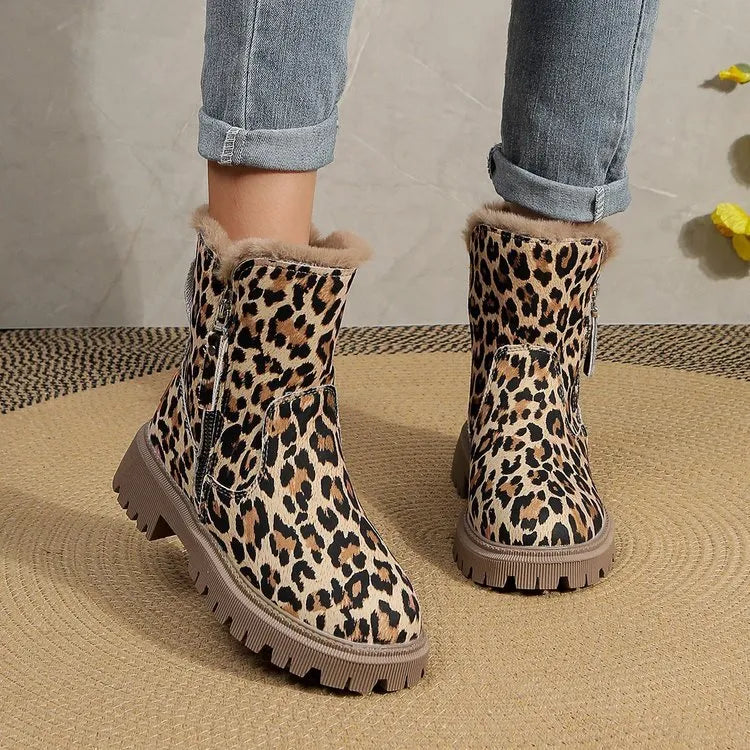 Botas Chelsea Animal Print Mujer Elegantes - Vestiria