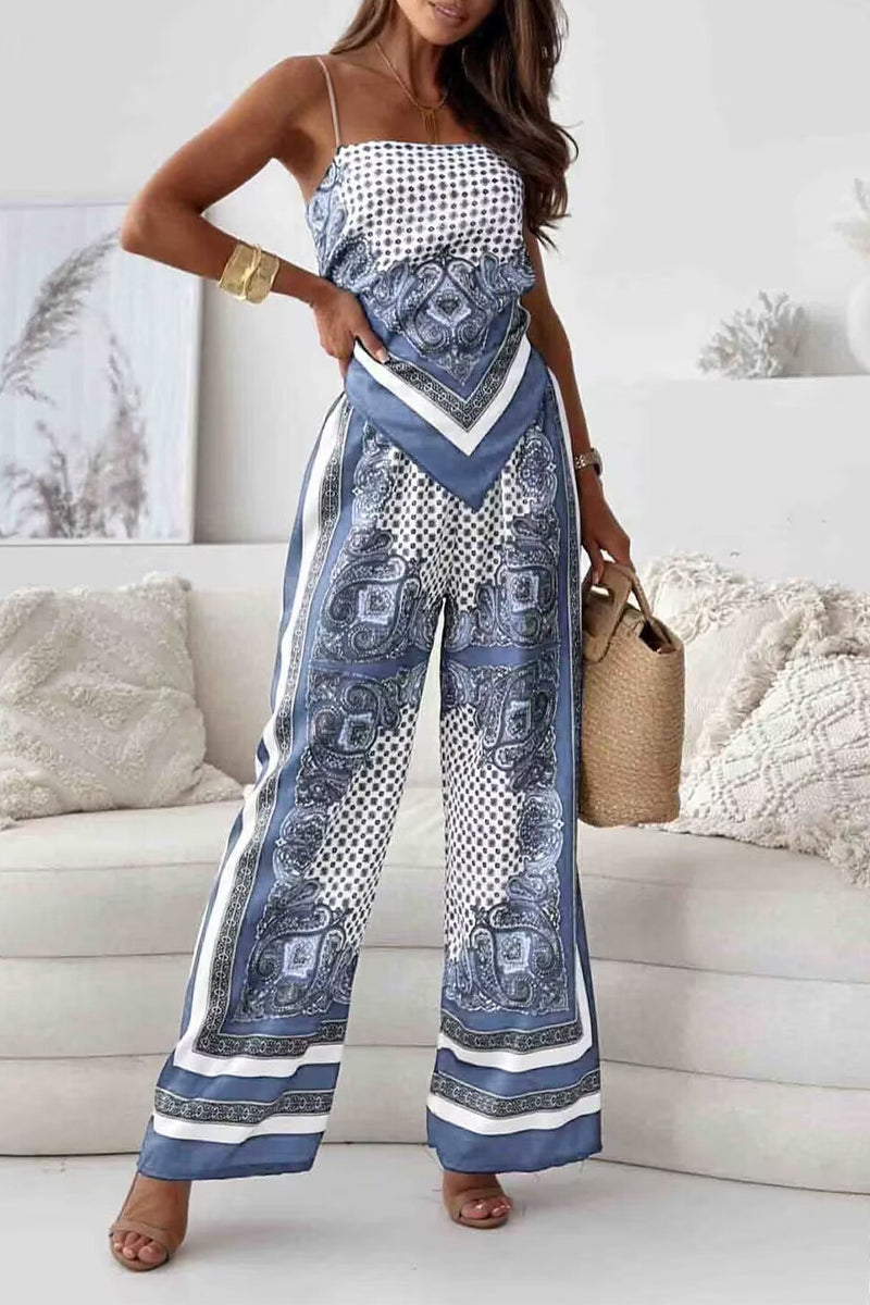 Conjunto Mujer Verano Estampado Geométrico