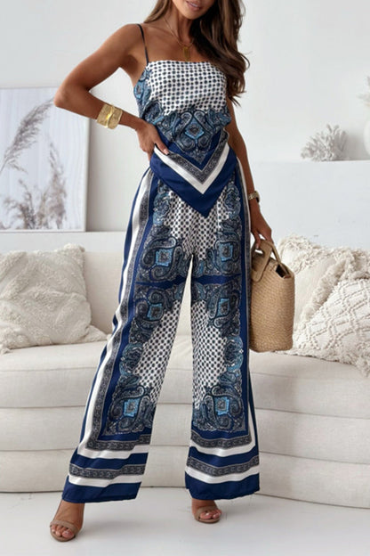 Conjunto Mujer Verano Estampado Geométrico