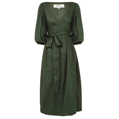 Vestido de Mujer con Mangas Voladas Elegante