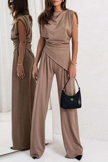 Blusa y Pantalón Elegantes de Verano