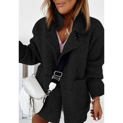 Cardigan Mujer Punto Mangas Amplias Cálido