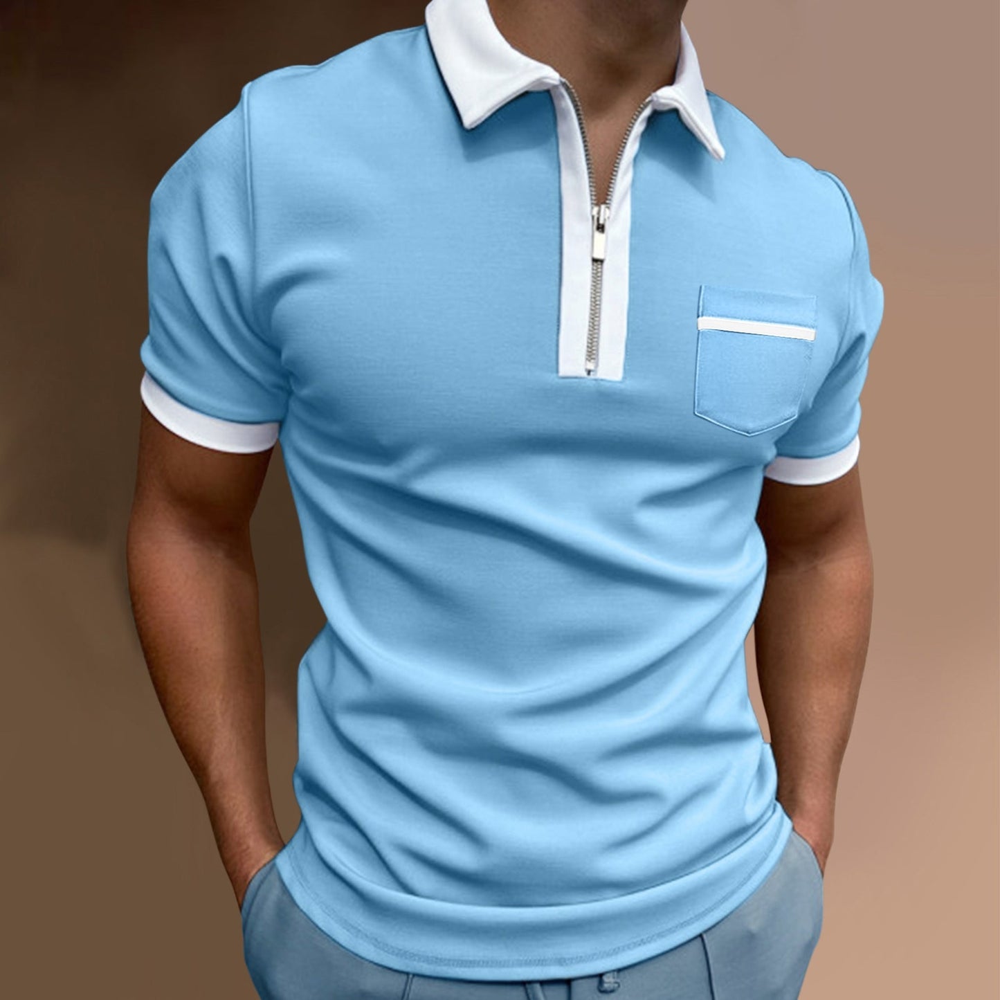 Bolso Hombre Estilo Slim Cuero