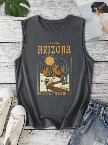 Camiseta Algodón Sin Mangas Verano