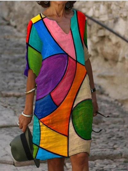 Vestido Floral Estilo Primavera