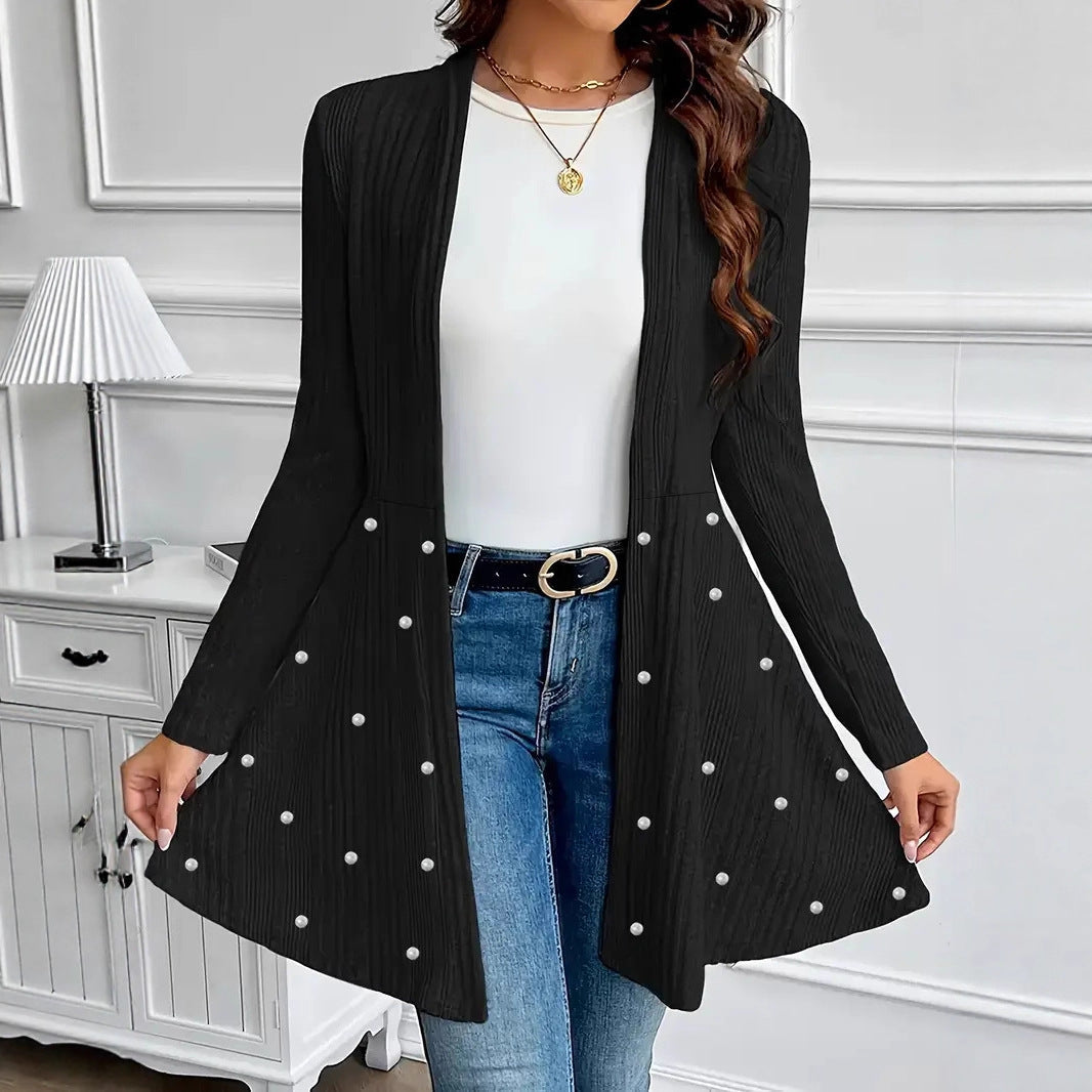 Cárdigan Mujer Tejido Cuello Alto Elegante - Vestiria