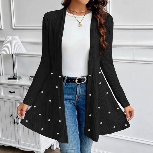 Cárdigan Mujer Tejido Cuello Alto Elegante - Vestiria