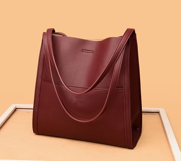 Bolsa de piel auténtica de lujo