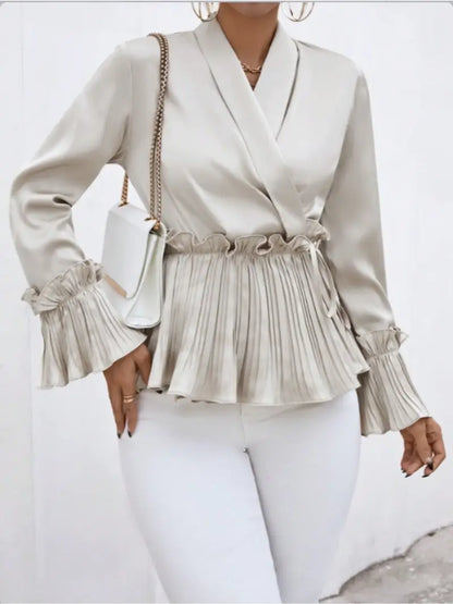 Blusa Satinada Glamour Mujer - Vestiria