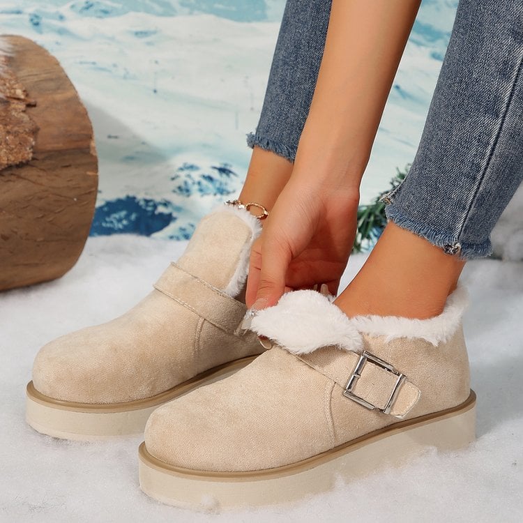 Botas Mujer Invierno con Hebilla Glamurosa - Vestiria