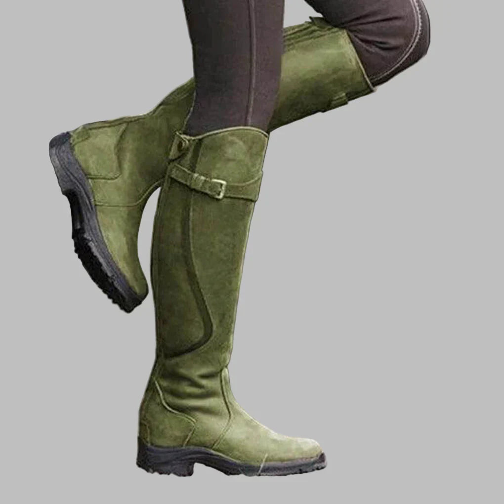 Botas Mujer Altas Rodilla con Hebilla Modernas