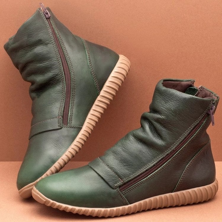 Botas Mujer Cuero Caña Media Elegantes