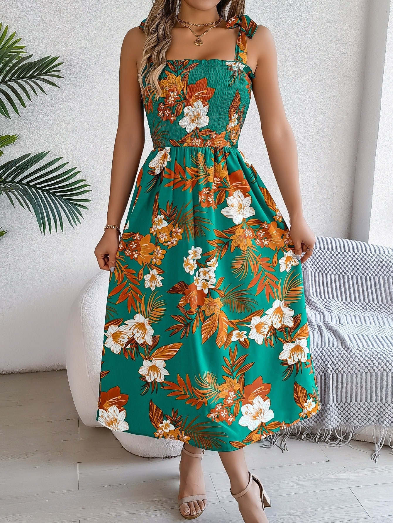 Vestido mujer floral verano estampado colorido