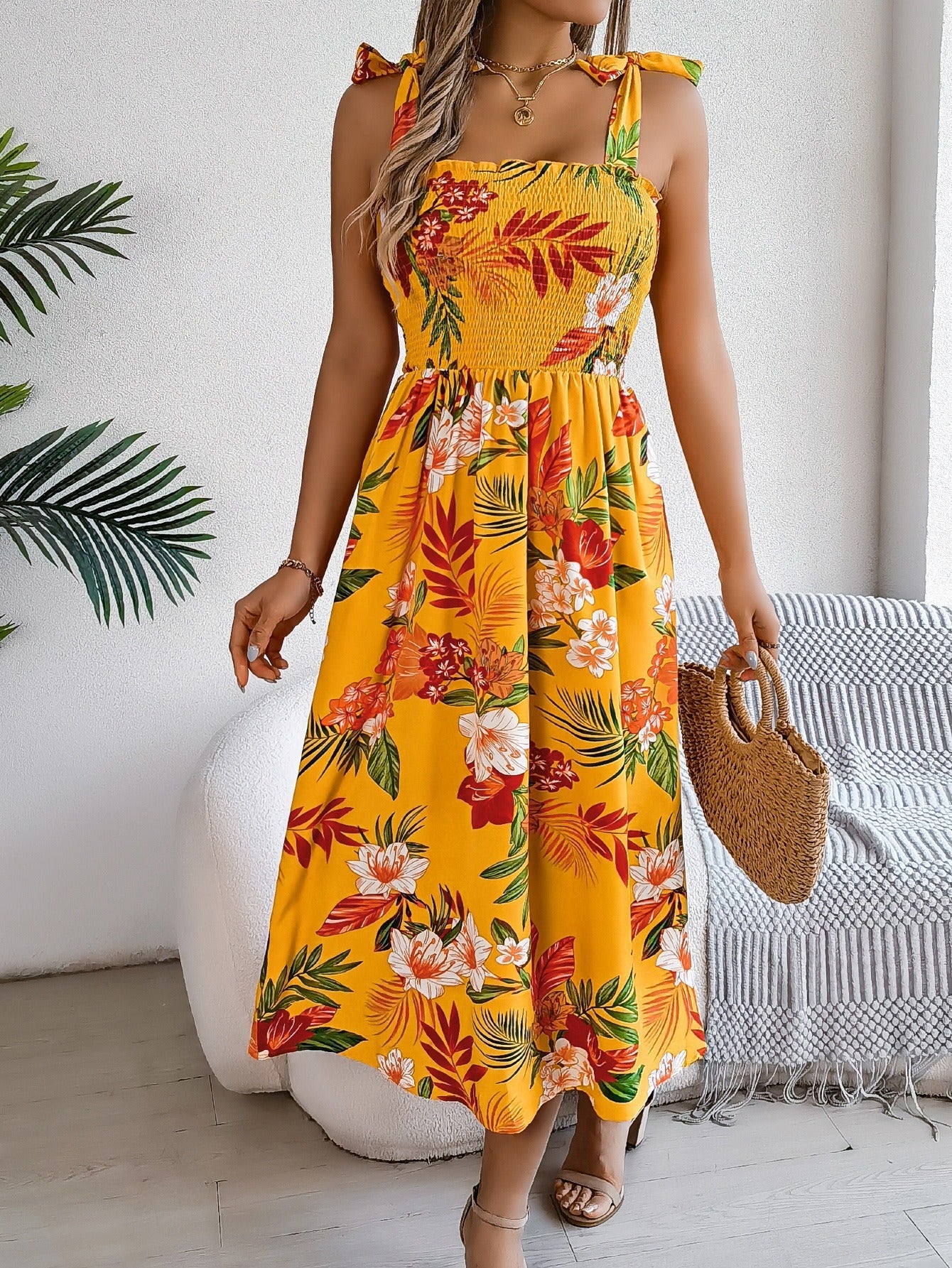 Vestido mujer floral verano estampado colorido - Vestiria