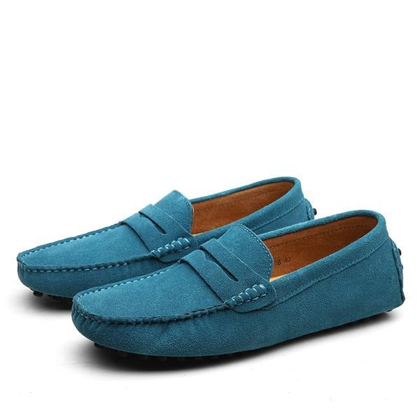 Mocasines Hombre Cuero Auténtico Estilo Relajado
