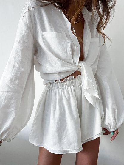 Conjunto Camiseta y Pantalón Corto Algodón Suave