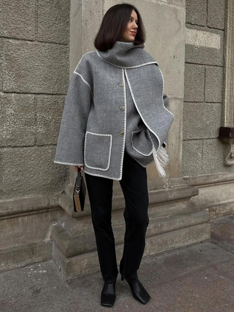 Abrigo Elegante Mujer