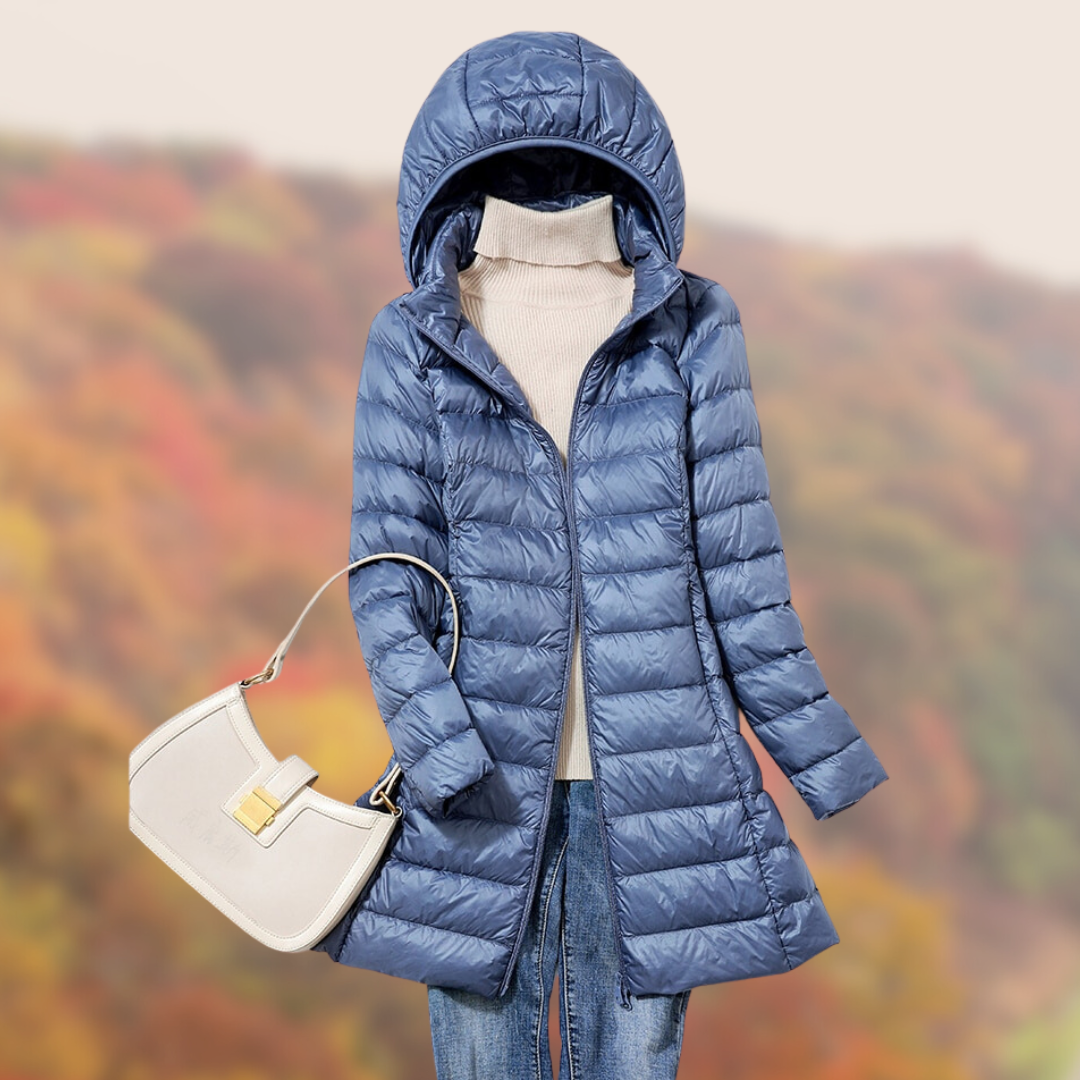 Chaquetón Invierno Mujer Acolchado Slim con Capucha