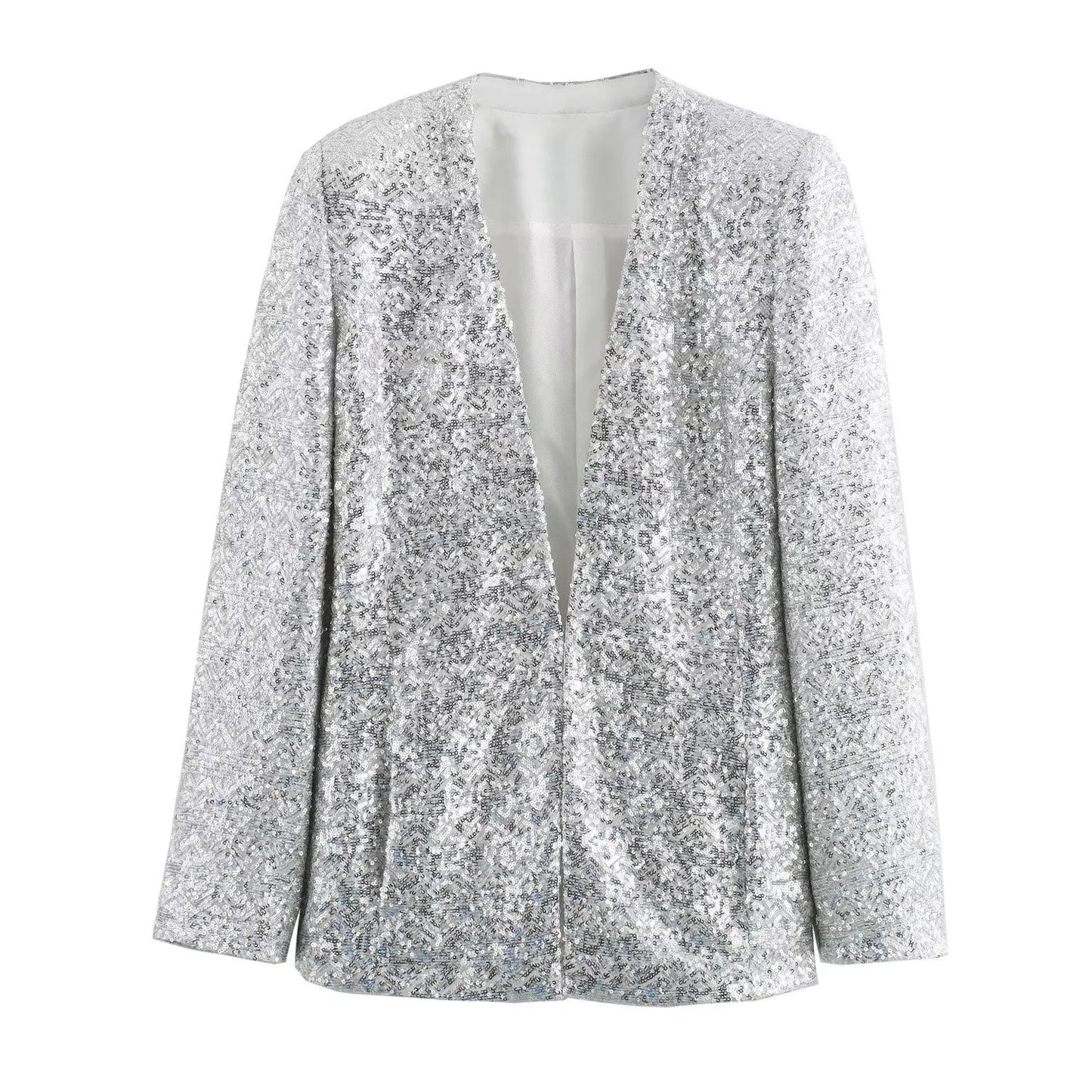 Chaquetilla de Purpurina Glamurosa Mujer