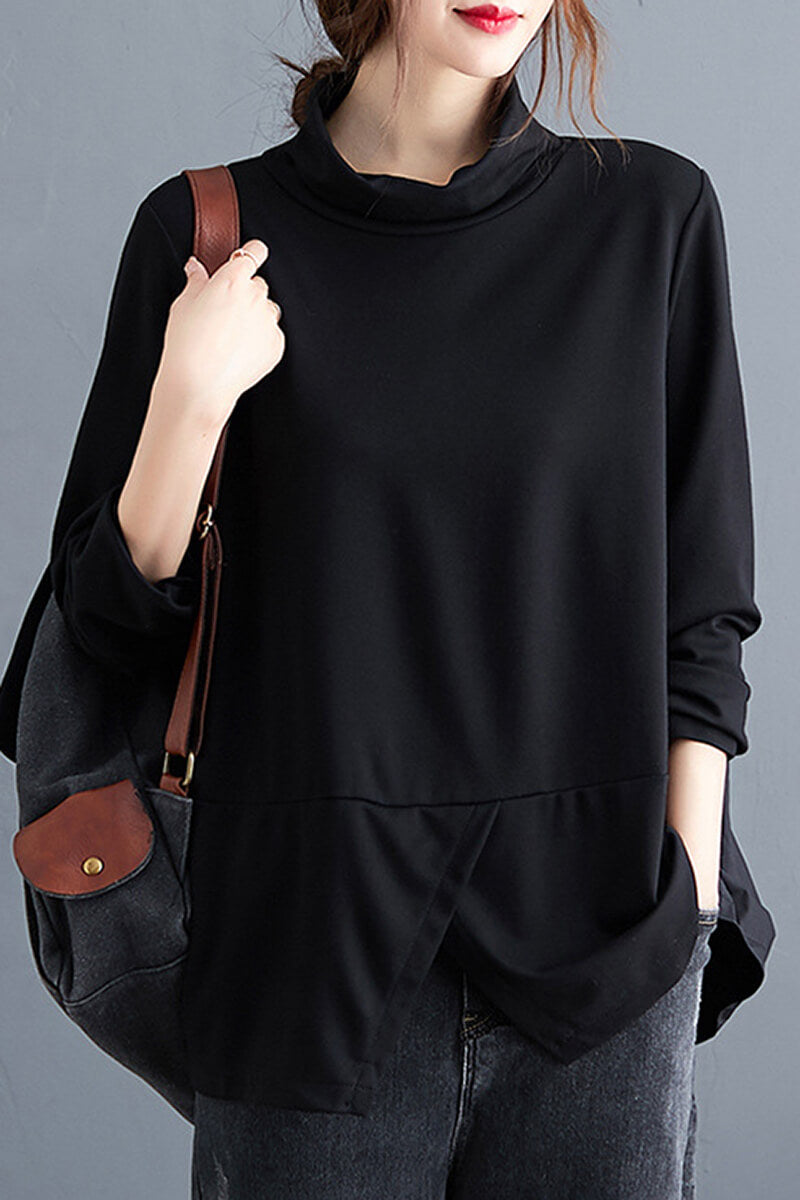 Blusa Elegante Cuello Alto Mujer - Vestiria