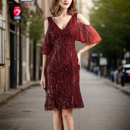 Vestido de Gala Brillante y Elegante