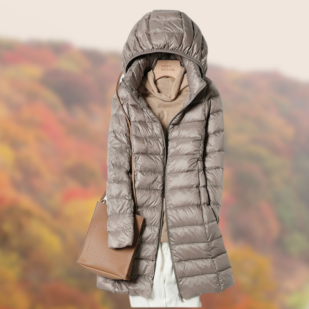 Chaquetón Invierno Mujer Acolchado Slim con Capucha