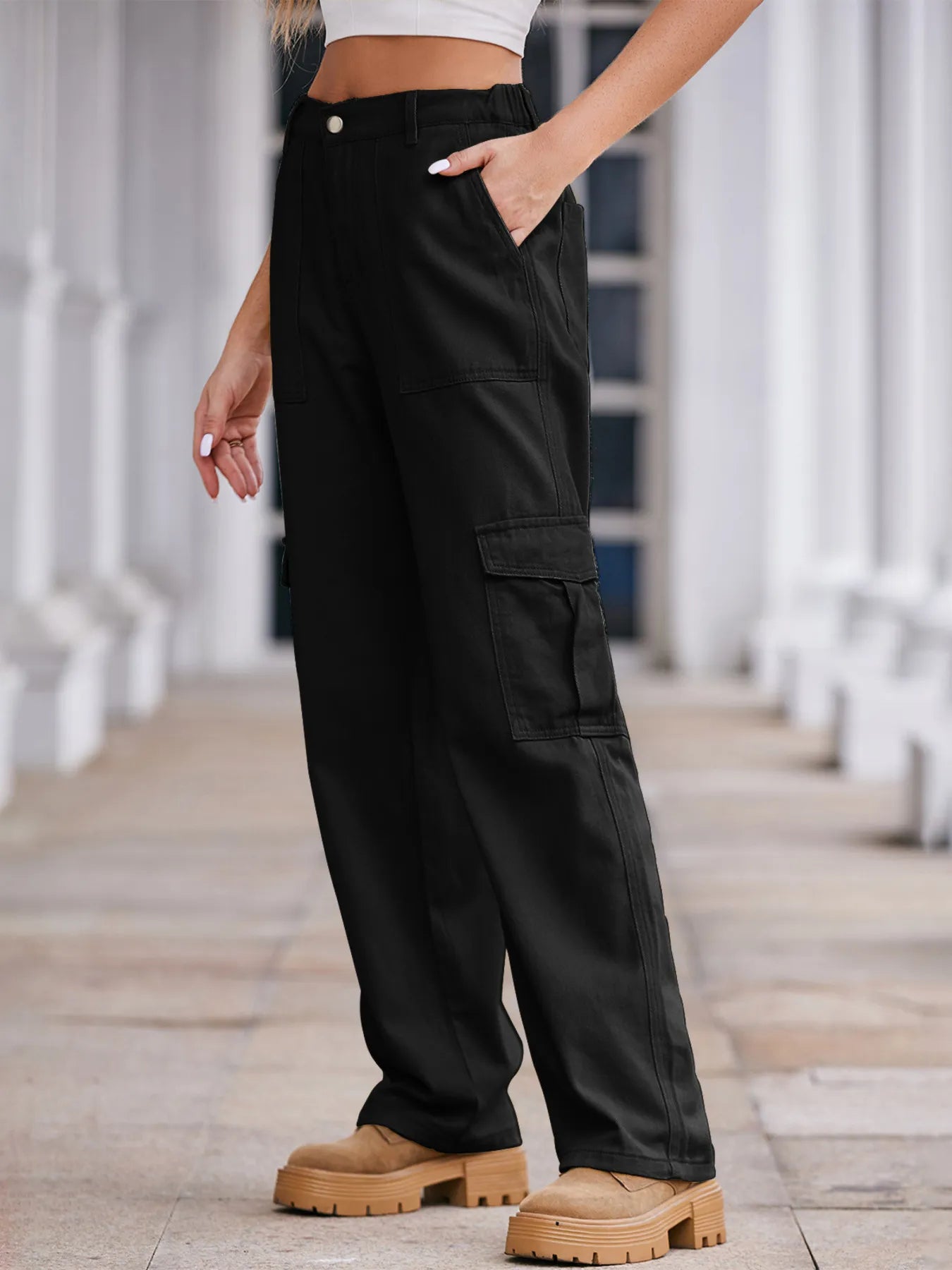 Pantalones Vaqueros Informales Cintura Alta - Vestiria