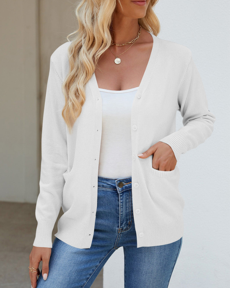 Chaqueta de Invierno Cuello Alto Bolsillos