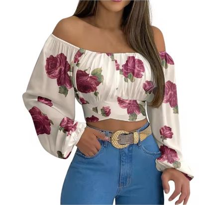 Top Mujer Ceñido con Escote Redondo - Vestiria