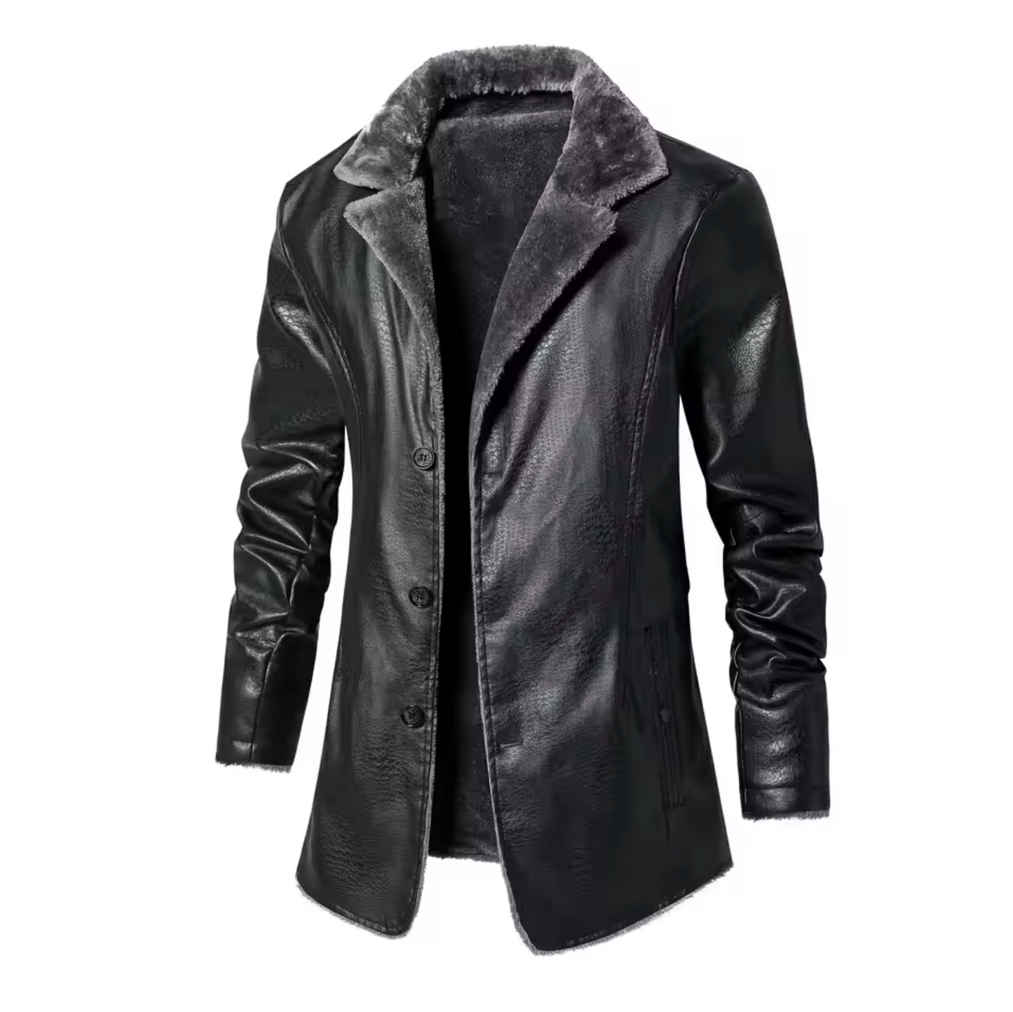 Chaquetón de piel sintética cálido y suave