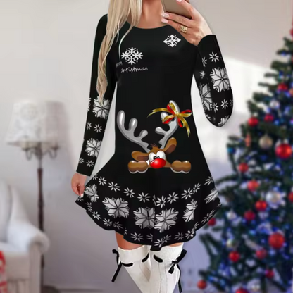 Vestido Navidad Festivo Mujer