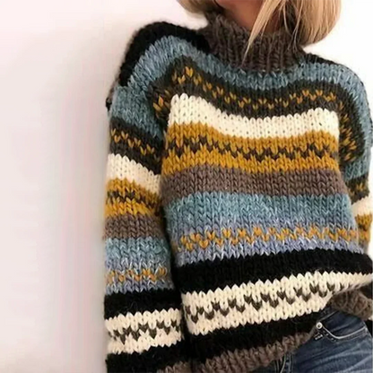 Jersey Cuello Alto Suave Mujer - Vestiria