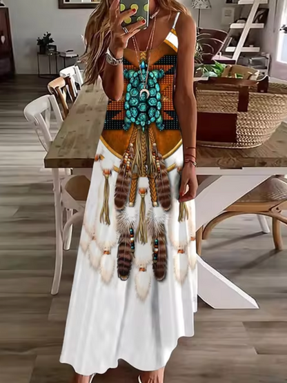 Vestidos Boho Grande Estilo Retro - Vestiria