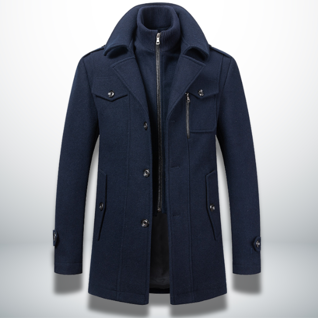Chaquetón Hombre Clásico Cierre Botones - Vestiria