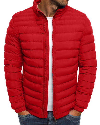 Chaqueta Deportiva Cuello Alto Unicolor