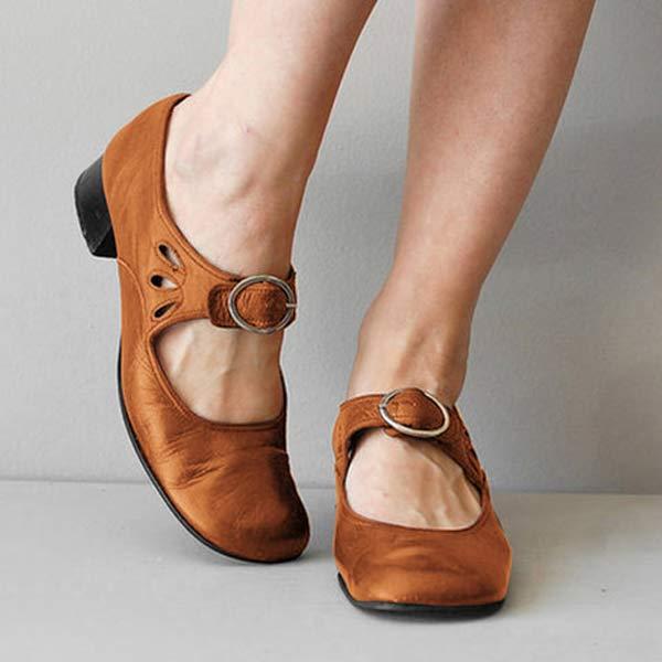 Zapatos cómodos con correa ajustable y estilo clásico - Vestiria