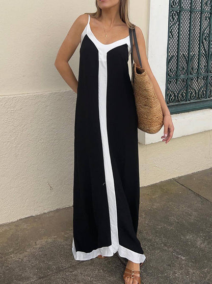 Vestido Maxi Elegante sin Mangas para Mujer