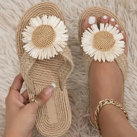 Sandalias de verano mujer tejido manual - Vestiria