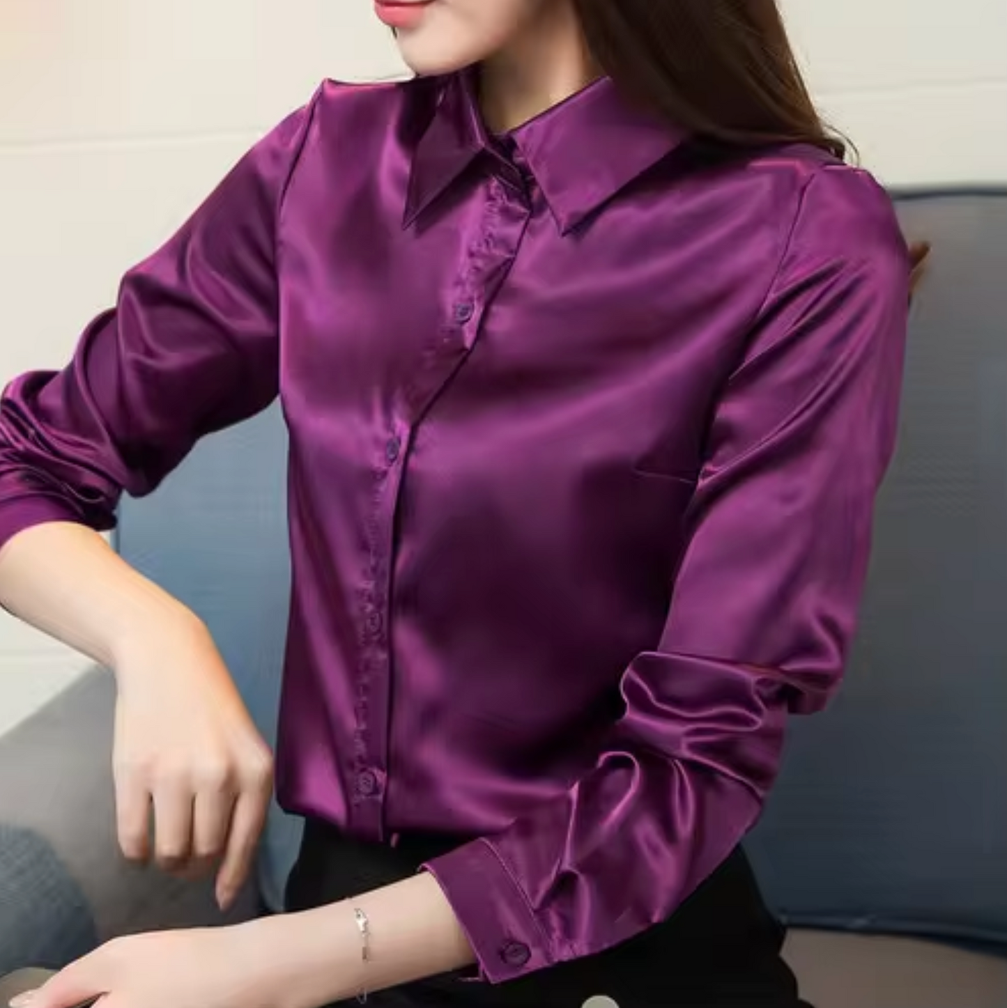 Blusa Seda Lujosa Mujer - Vestiria