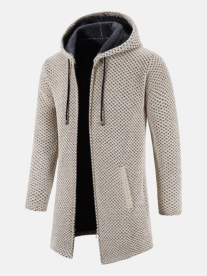 Chaqueta Polar Hombre Capucha Cremallera