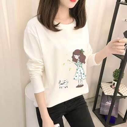 Camisa Mujer Algodón Blanco Elegante