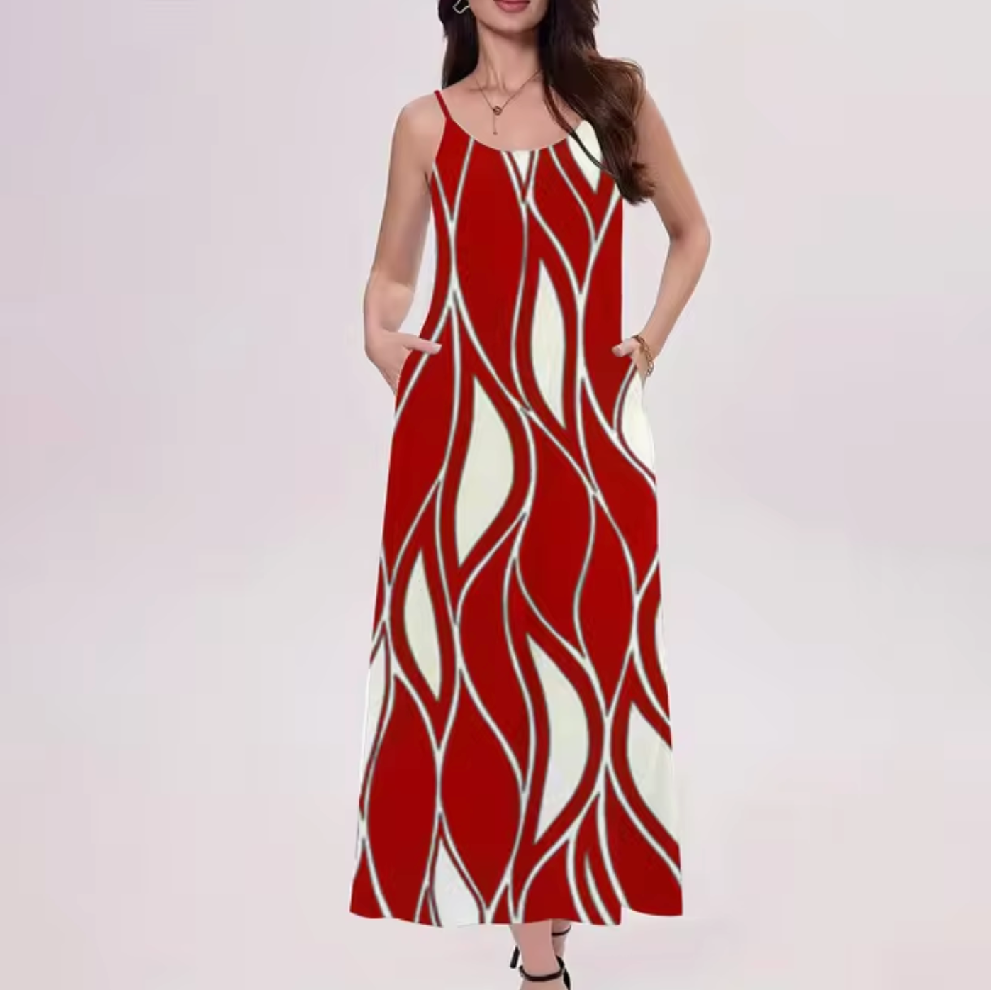 Vestido Estampado Marino Elegante - Vestiria