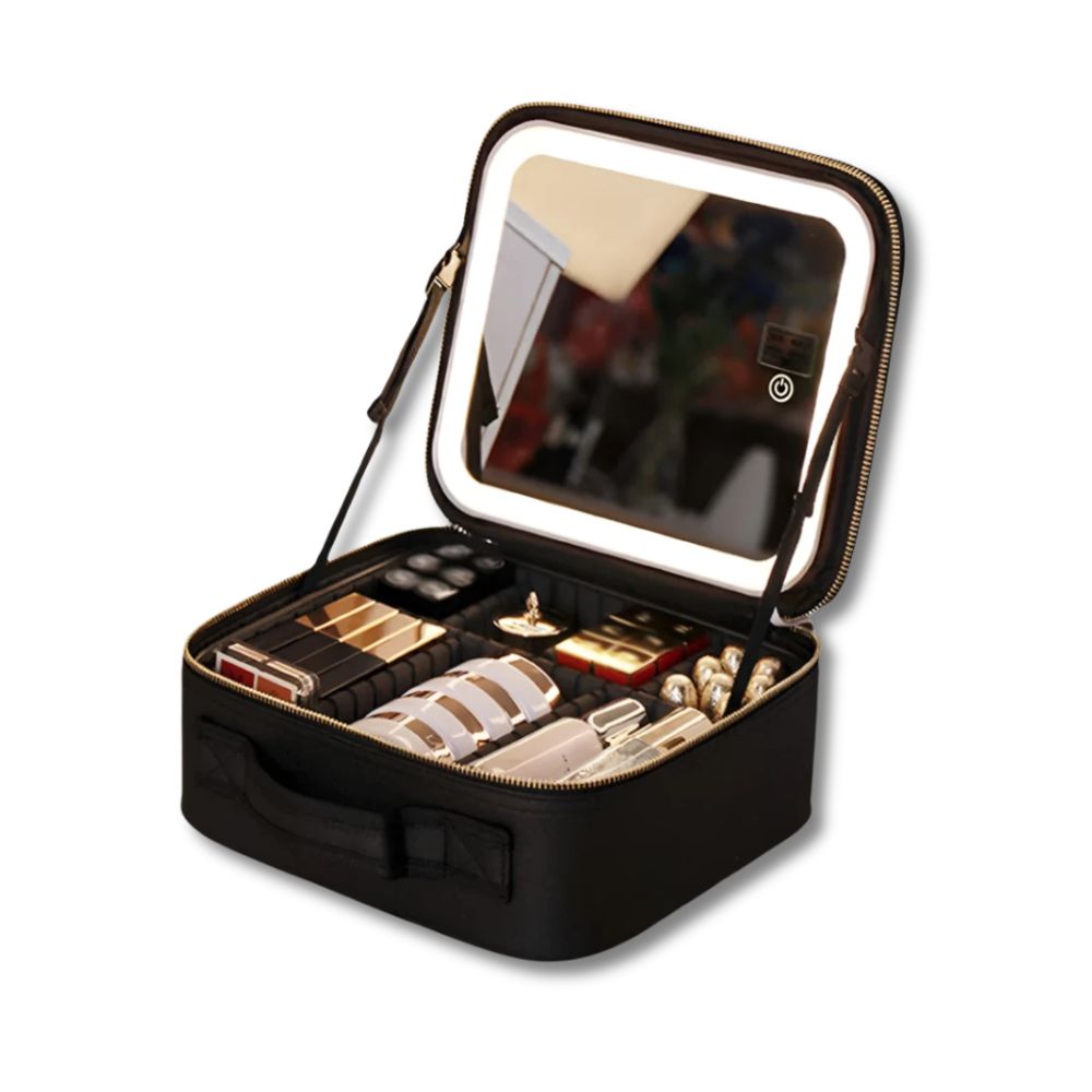 Estuche Maquillaje LED Portátil Brillante - Vestiria