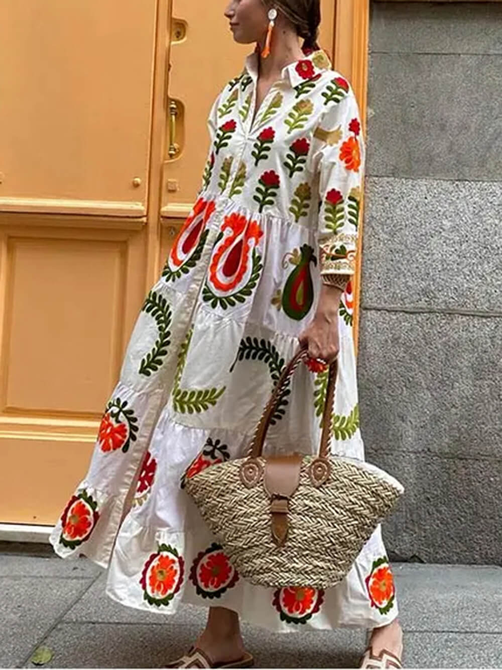 Vestido Boho Estampado Floral Libre - Vestiria