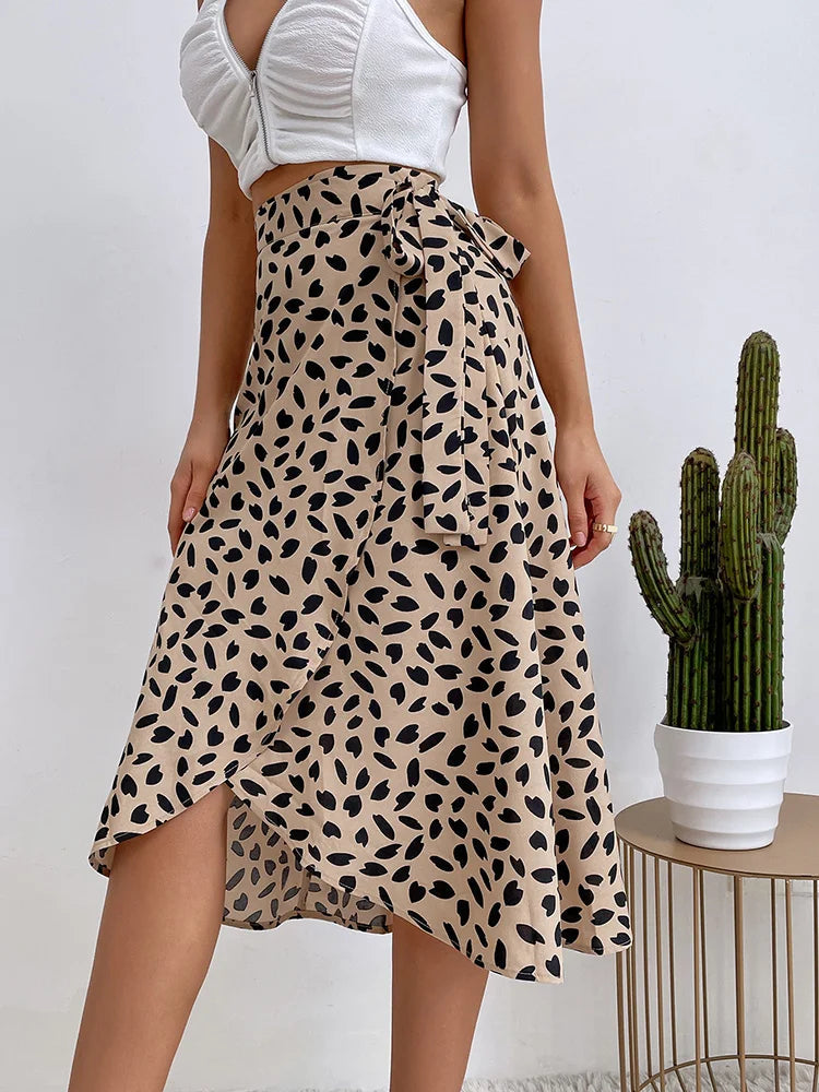 Falda Boho Chic Estampada Mujer Verano - Vestiria