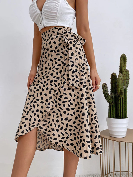 Falda Boho Chic Estampada Mujer Verano - Vestiria
