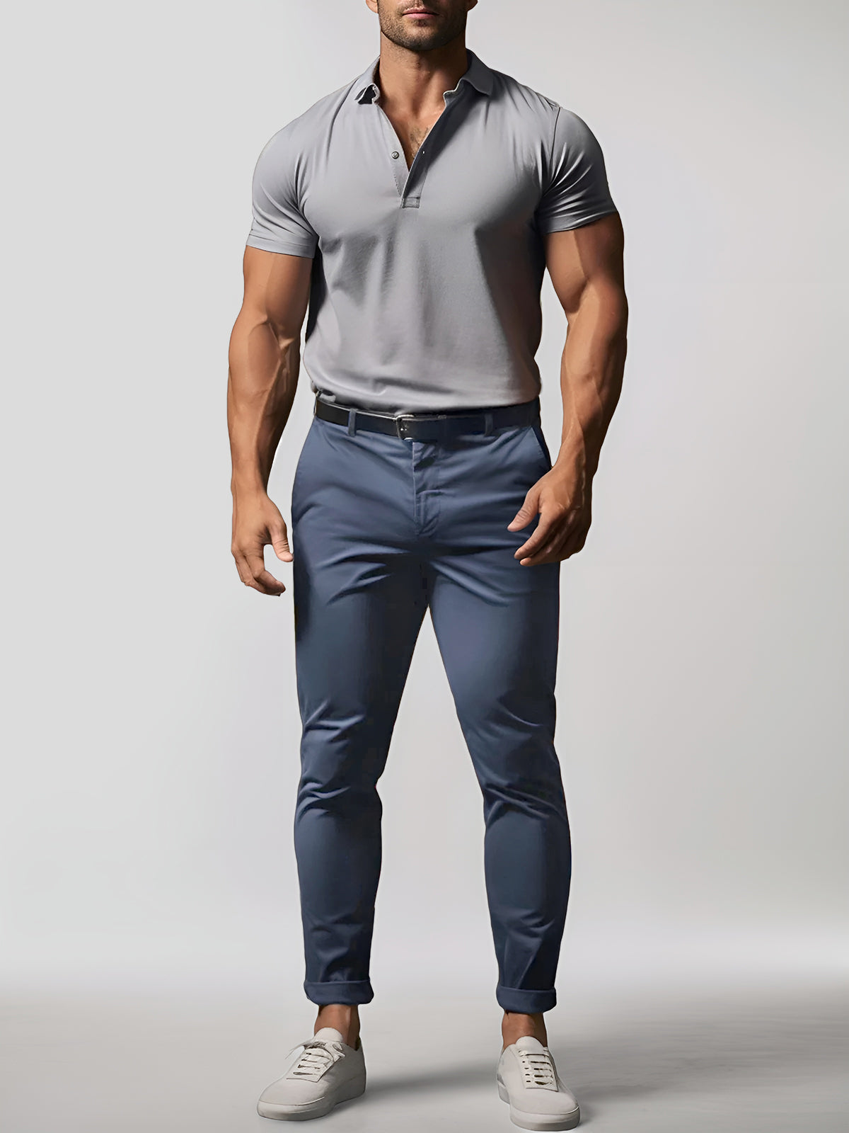 Pantalones chinos elásticos y cómodos de hombre