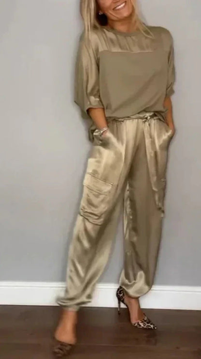 Conjunto Satín Seductor Mujer