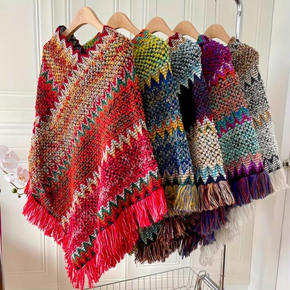 Poncho Mujer Estilo Boho Chic - Vestiria